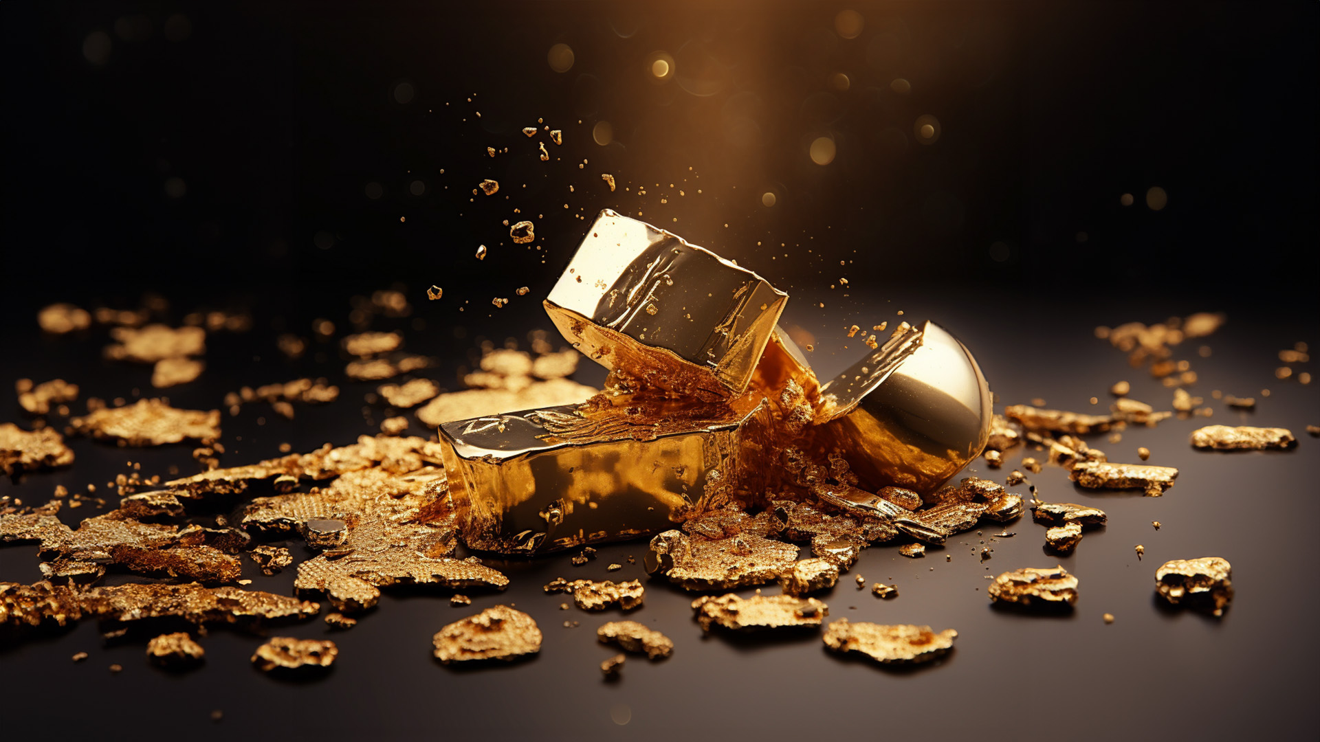 انخفاض سعر الذهب بنسبة 0.8% مع هدوء التوتر حول ما يجري في الشرق الأوسط