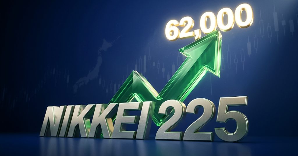 Nikkei lập mức kỷ lục mới trên 62,000, được thúc đẩy bởi các công ty công nghệ